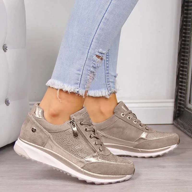 Amber | Orthopedic Sneakers with Arch Support and Zip