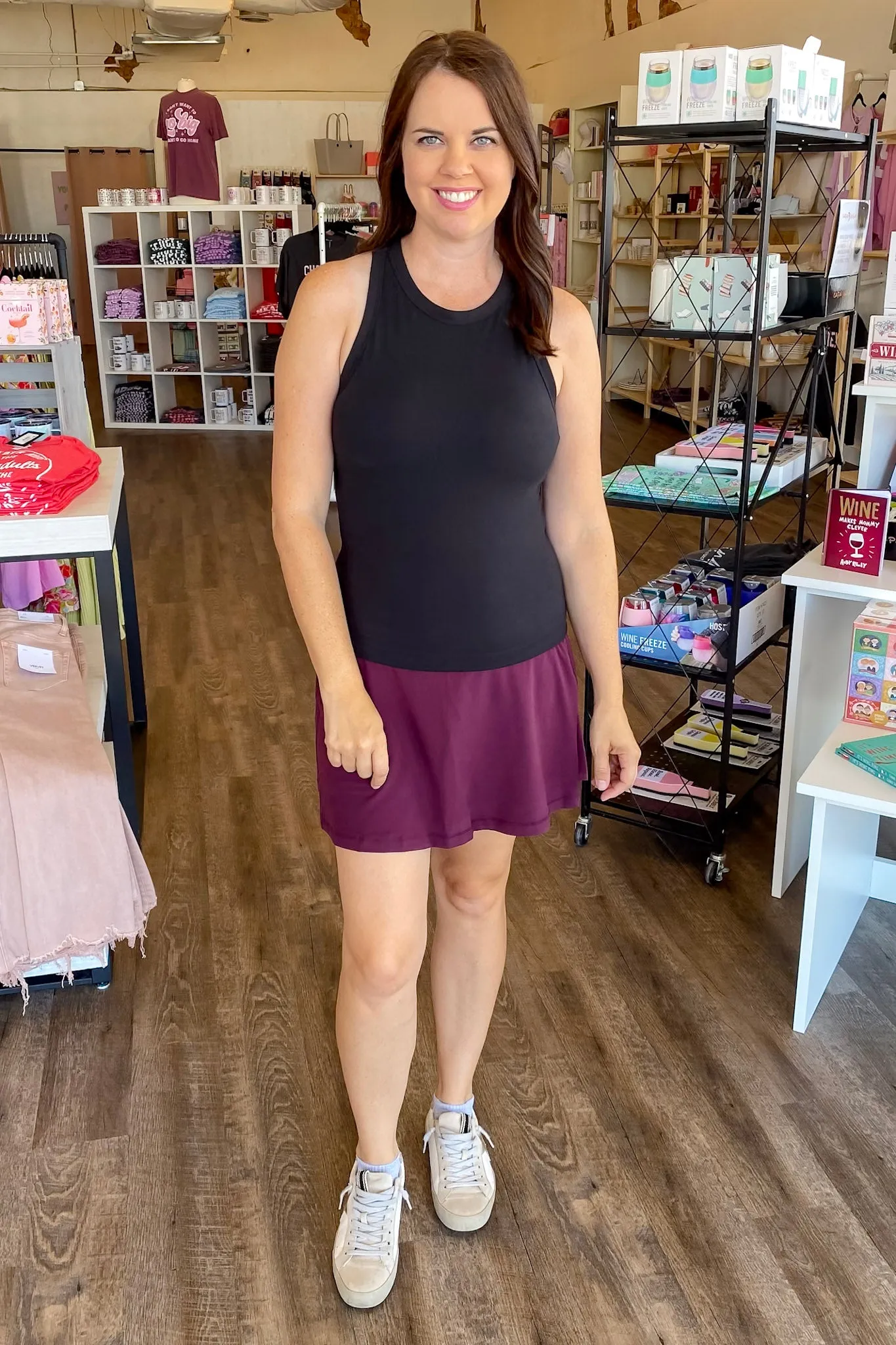 Athleisure Butter Sleeveless Racer Back Top Black