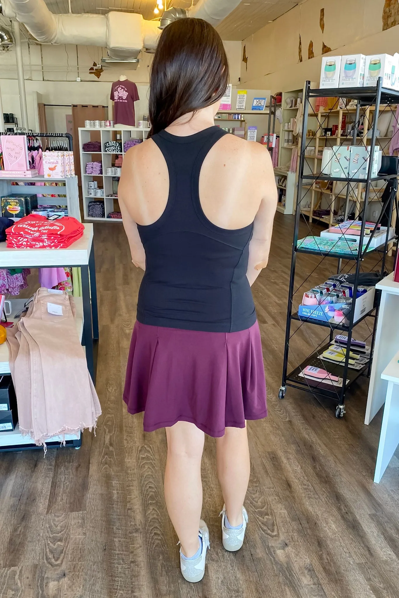 Athleisure Butter Sleeveless Racer Back Top Black