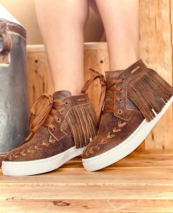 Cheyenne Leather Fringed Sneaker