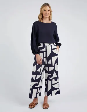 Dali Abstract Pant - Midnight Abstract