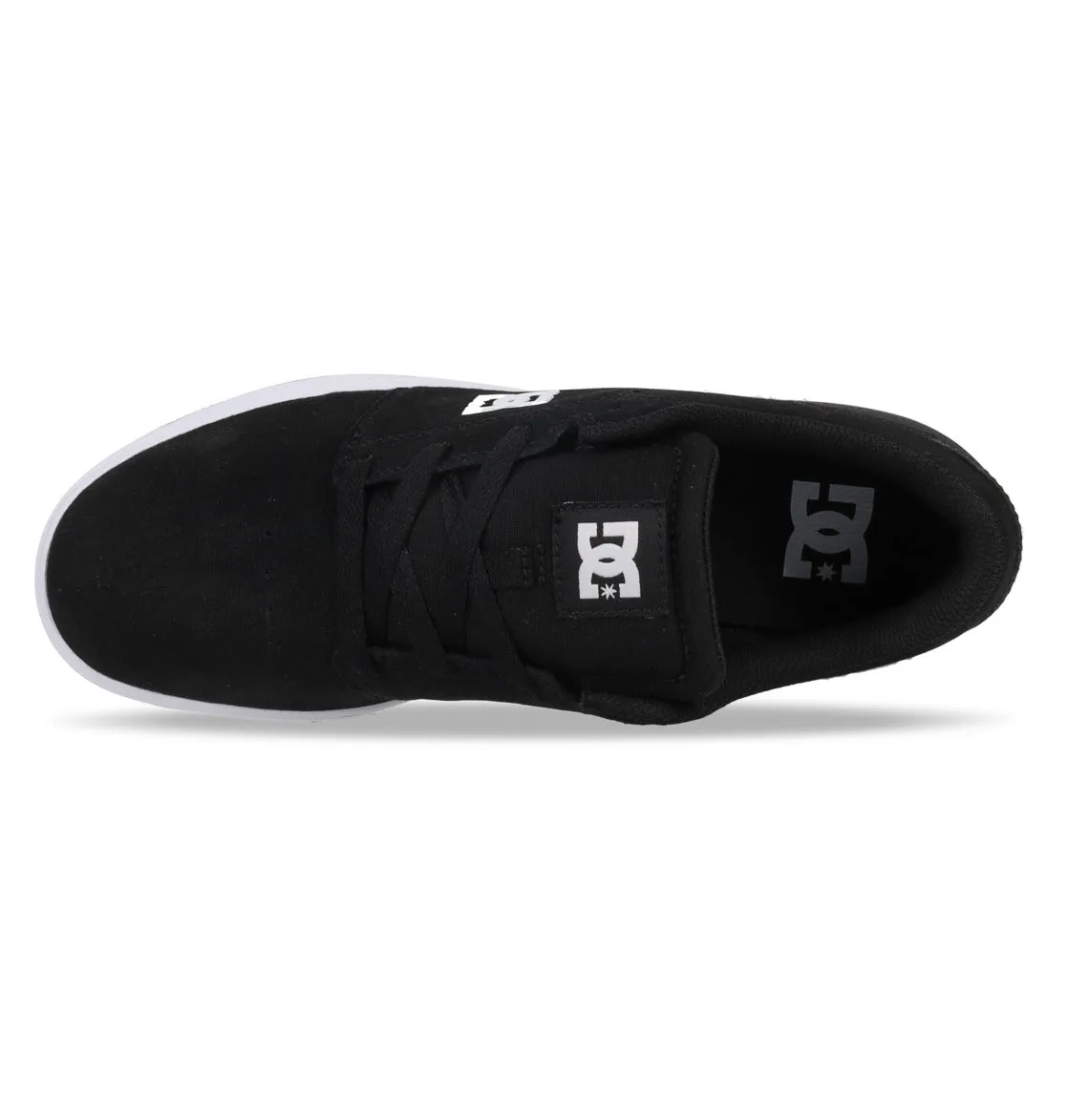 DC Men's Crisis 2 Leather Shoes Black/White ADYS100647-BKW