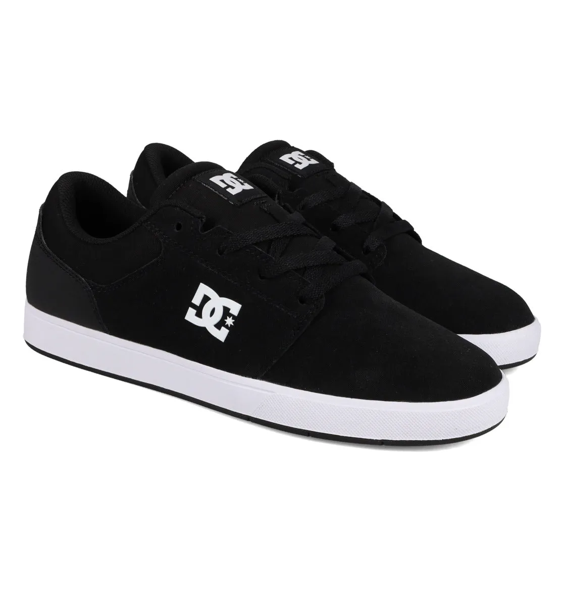 DC Men's Crisis 2 Leather Shoes Black/White ADYS100647-BKW