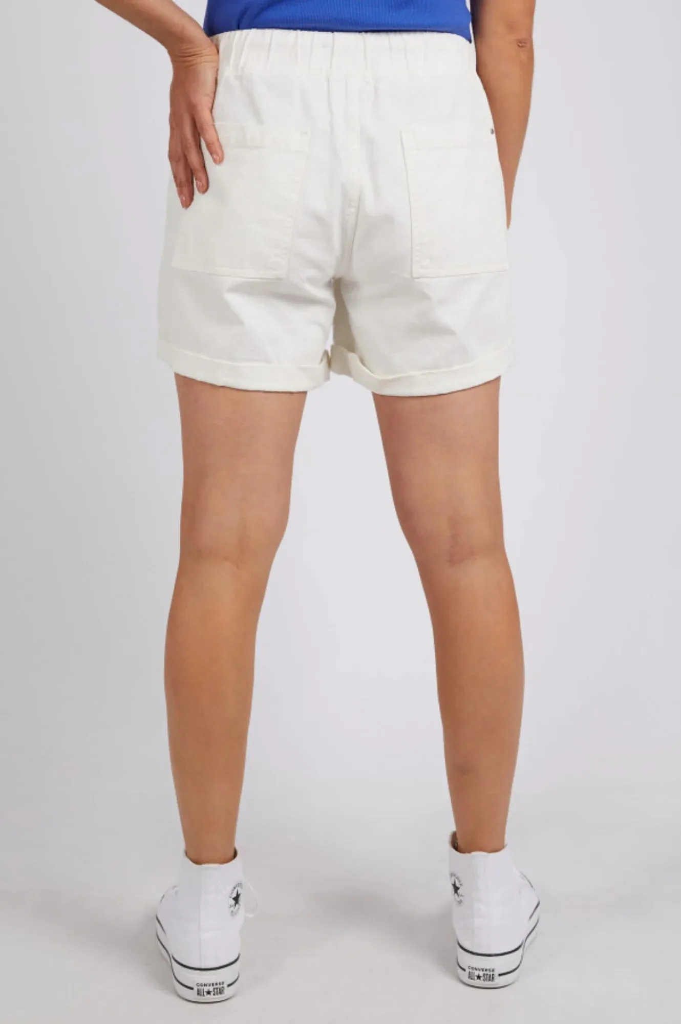 Emma Relaxed Denim Short - Vintage White