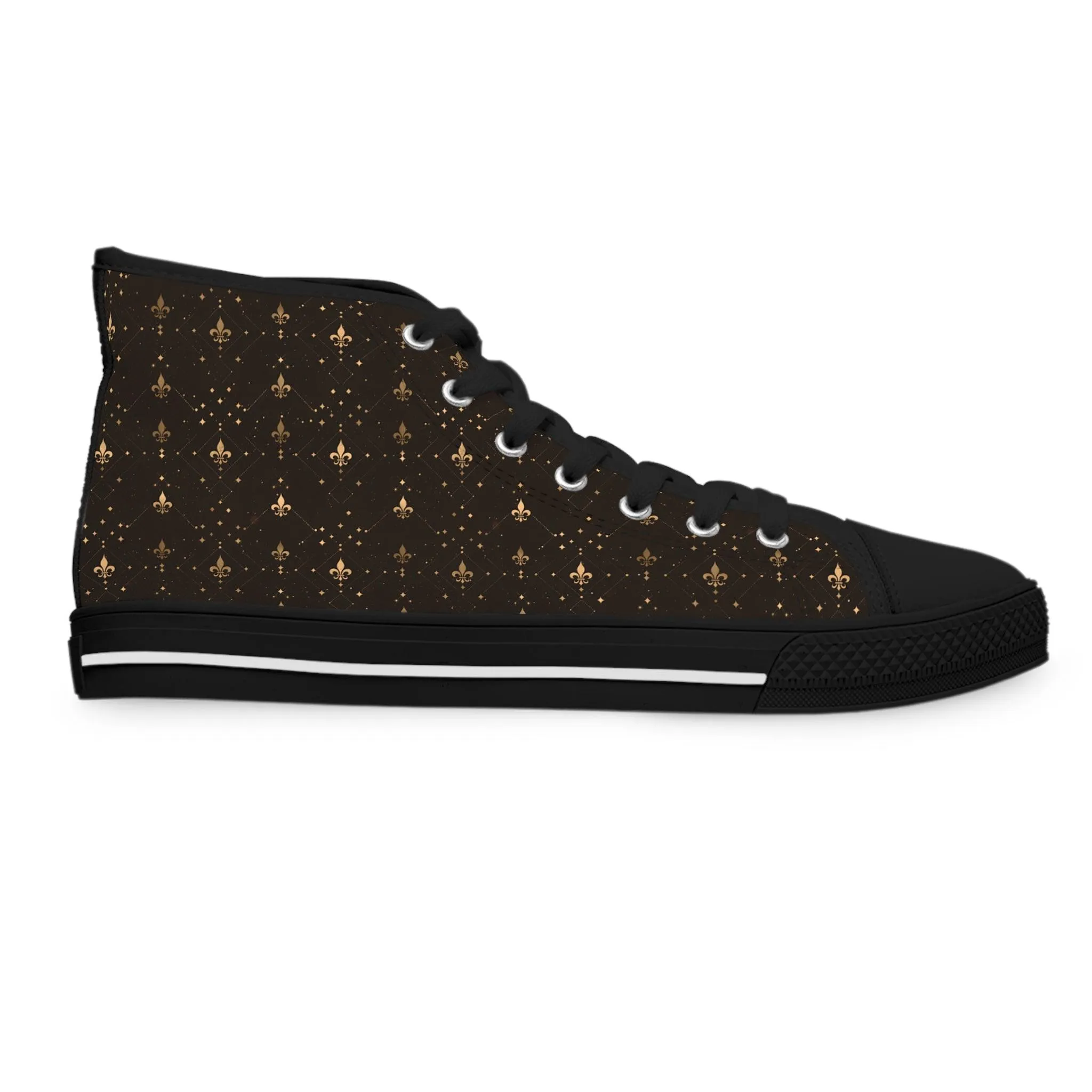 Fleur-de-Lis High Top Sneakers'