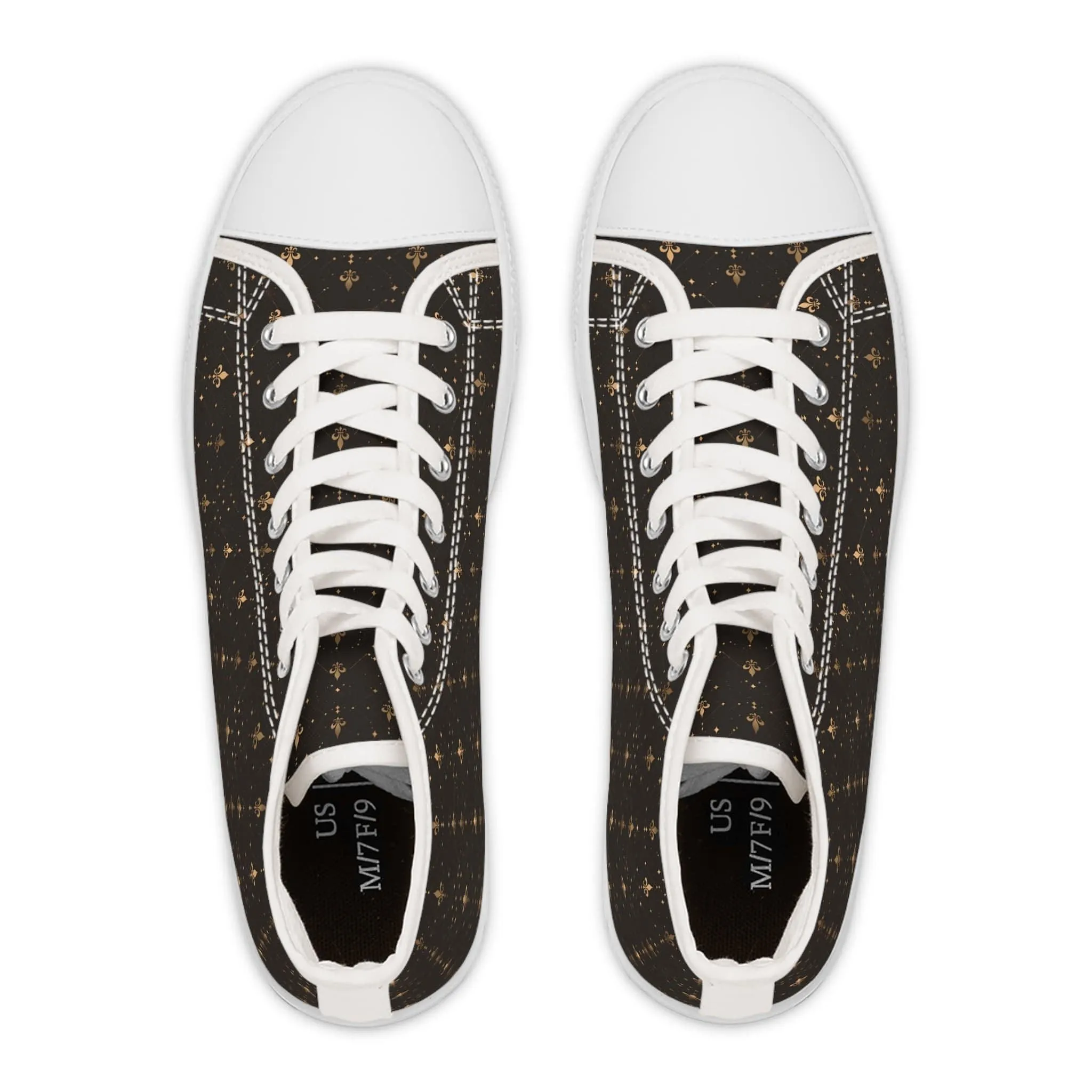 Fleur-de-Lis High Top Sneakers'