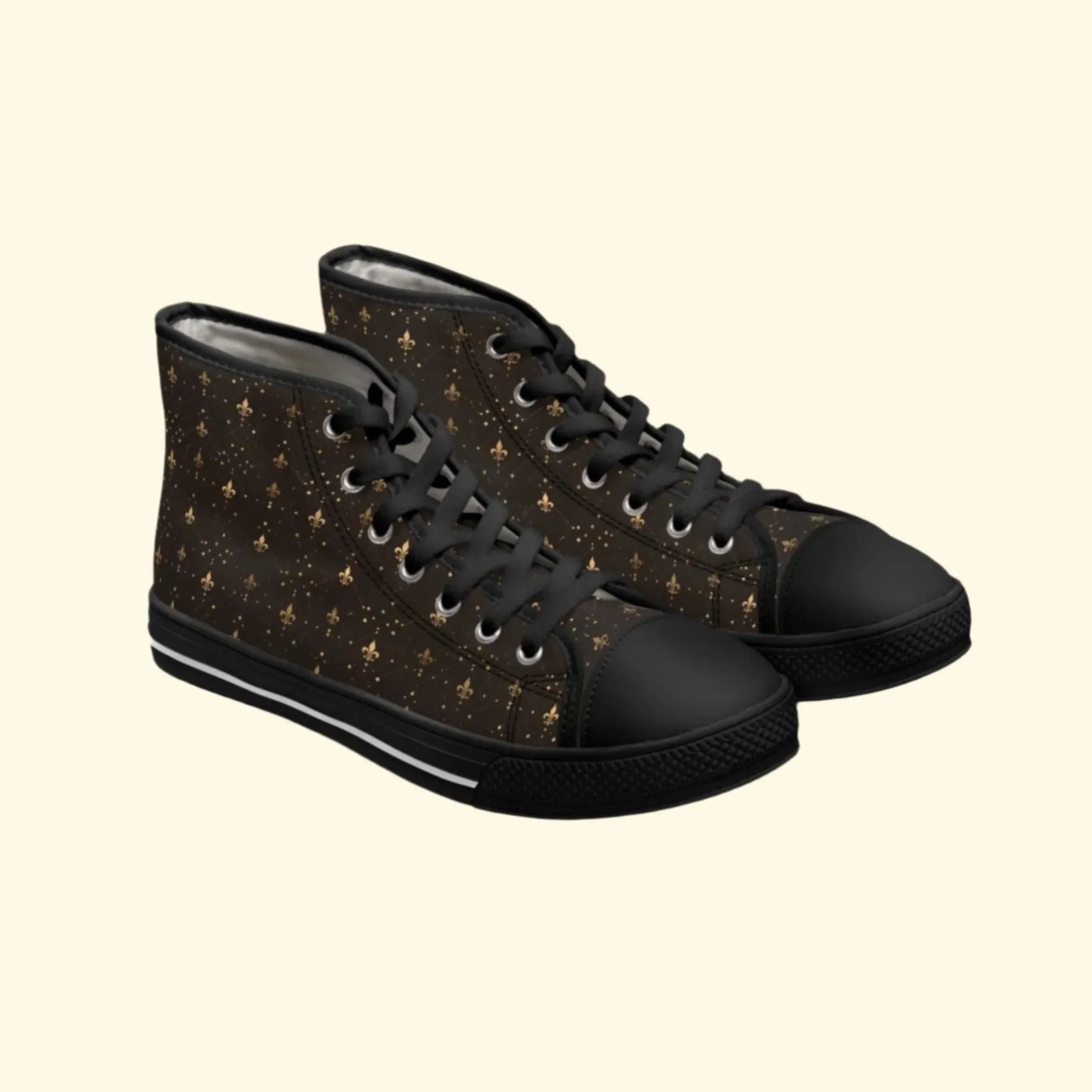 Fleur-de-Lis High Top Sneakers'