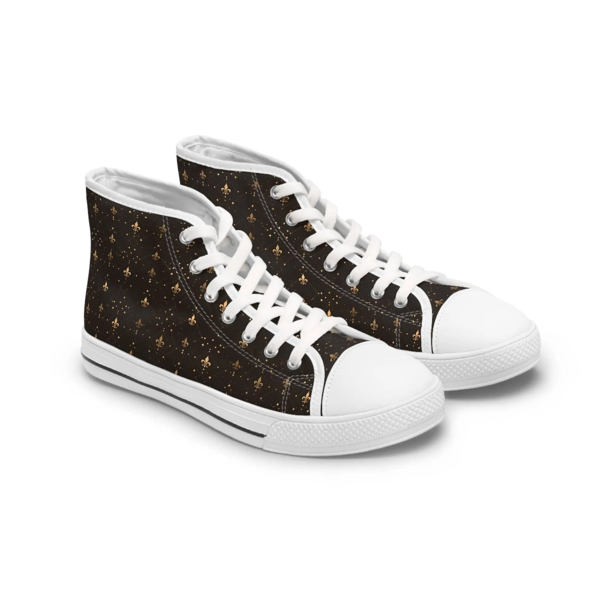 Fleur-de-Lis High Top Sneakers'