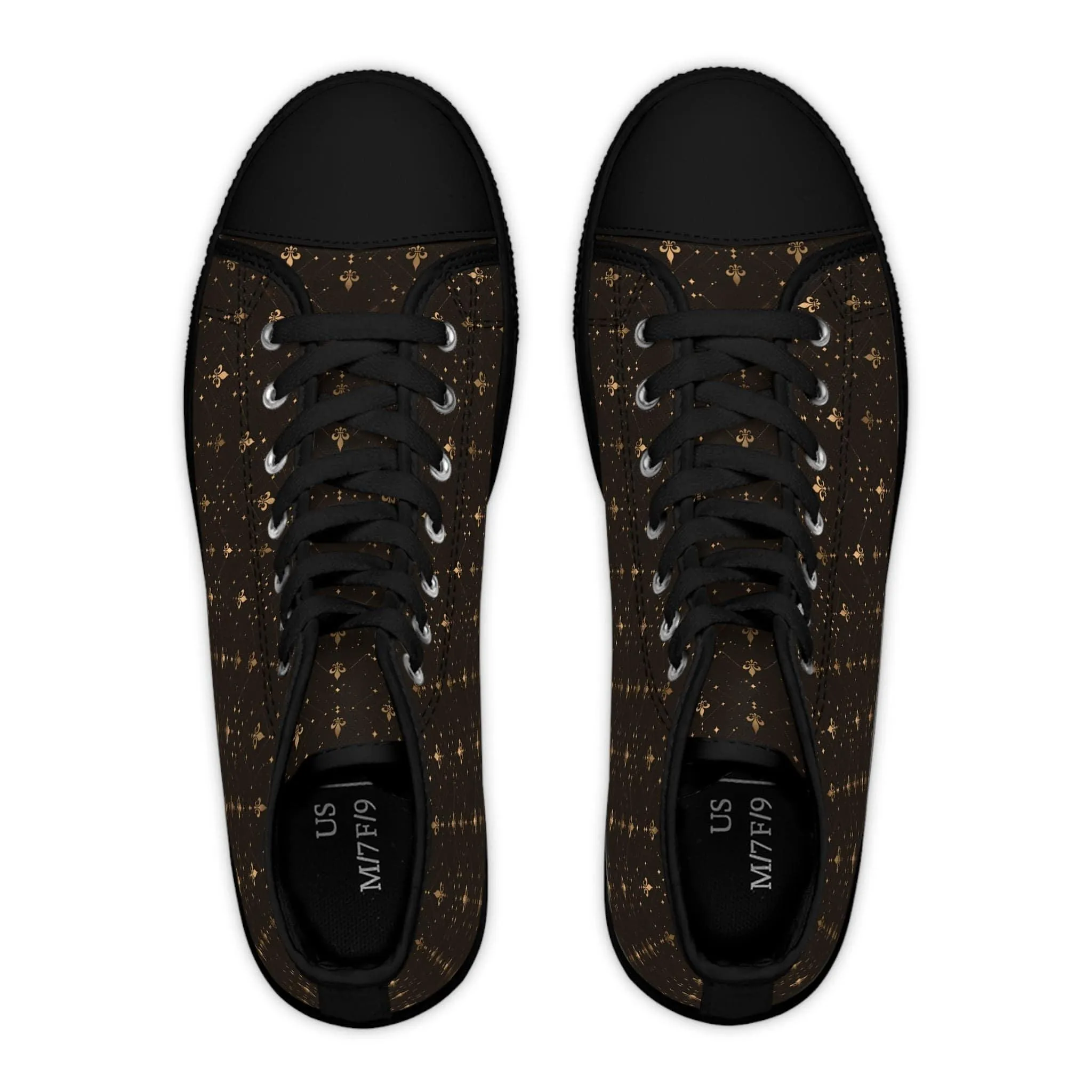 Fleur-de-Lis High Top Sneakers'