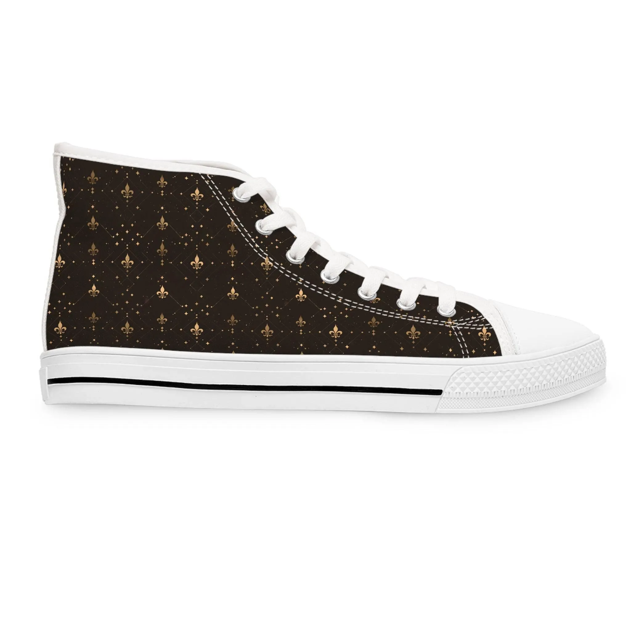 Fleur-de-Lis High Top Sneakers'