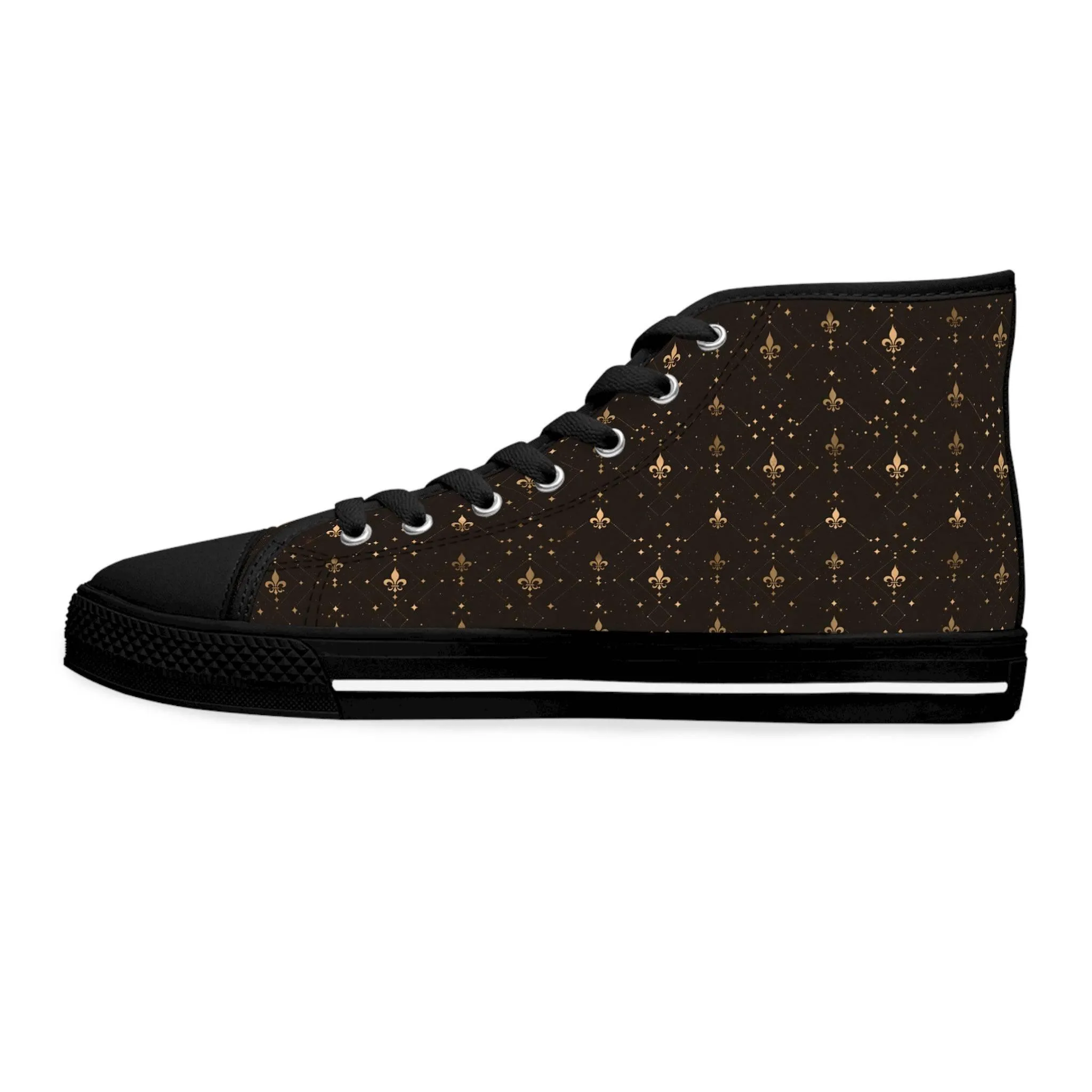 Fleur-de-Lis High Top Sneakers'