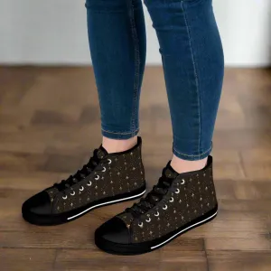 Fleur-de-Lis High Top Sneakers'