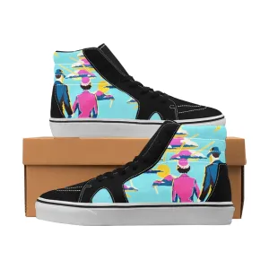Handbook For The Recently Deceased | Beetlejuice Shoes / High Top Sk8 Sneakers (women's sizes)