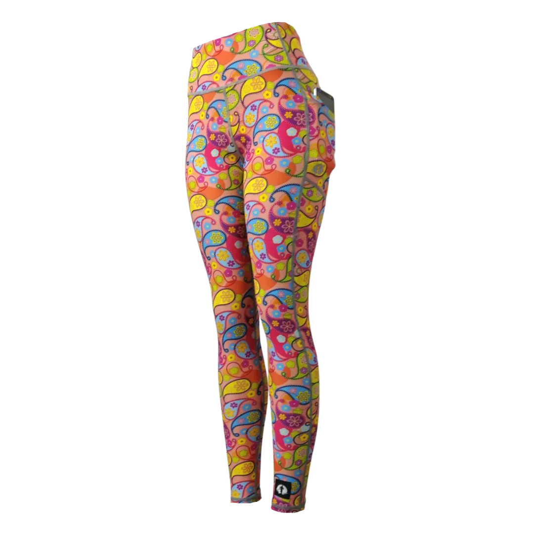 High Waist Full Length - Paisley
