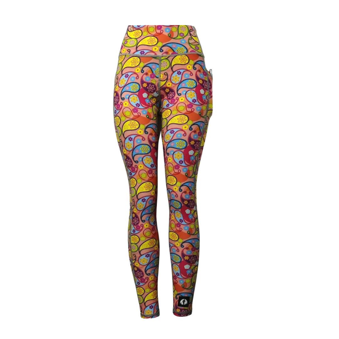 High Waist Full Length - Paisley