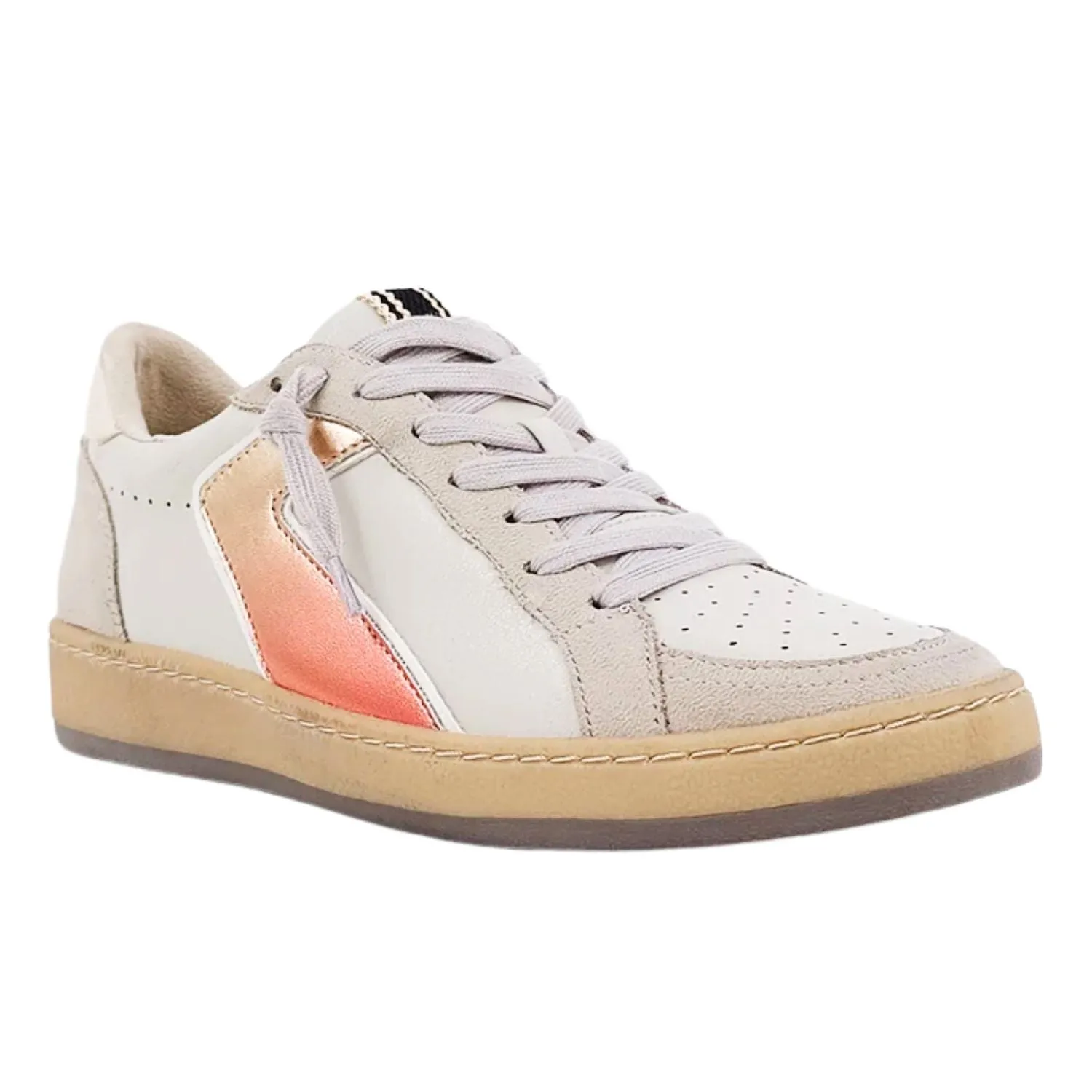 Shu Shop Womens Salma Vintage Fashion Sneakers, Metallic Red