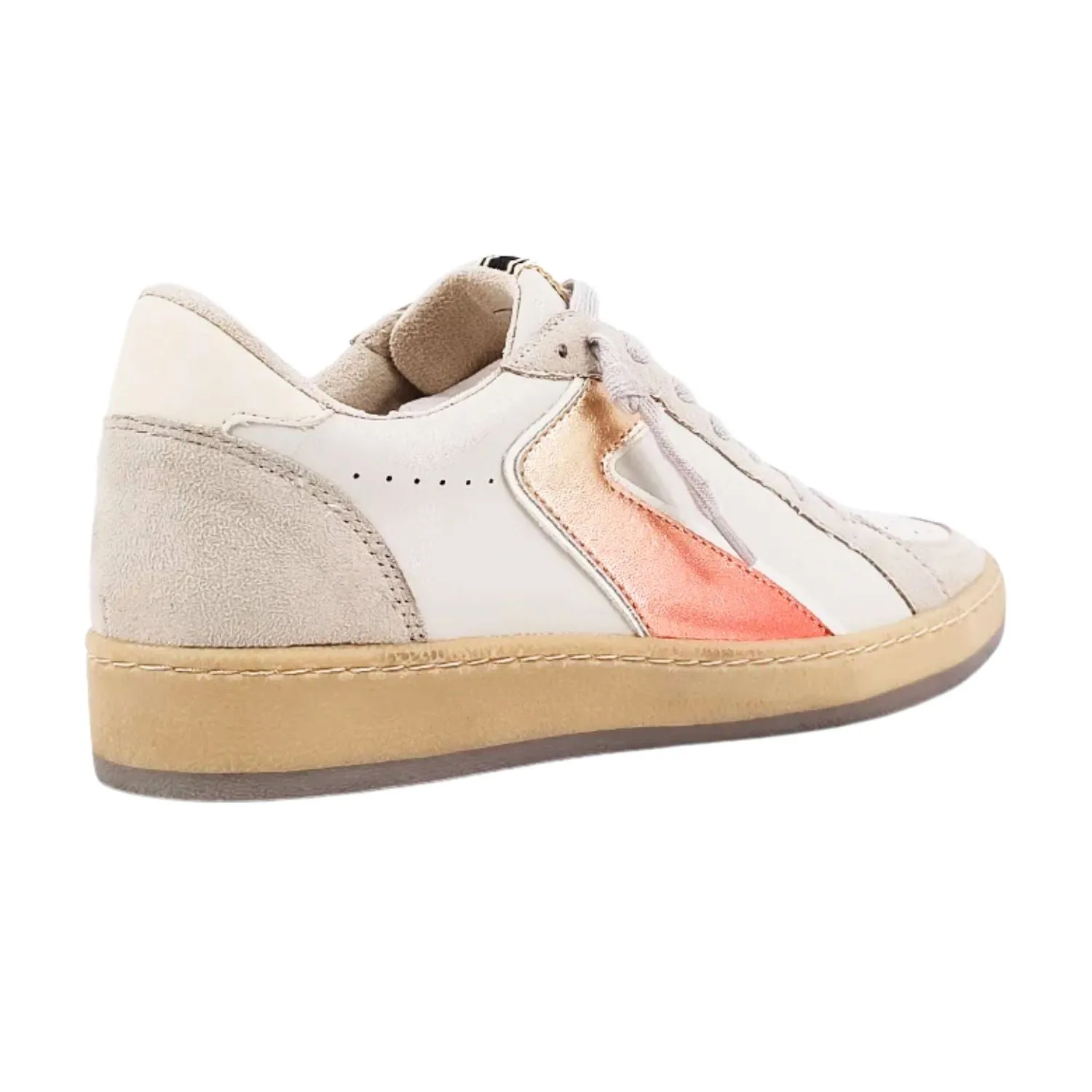 Shu Shop Womens Salma Vintage Fashion Sneakers, Metallic Red