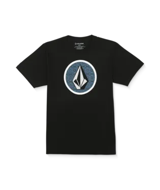 Volcom Mens Black Crisp Stone Fill SS Tshirt