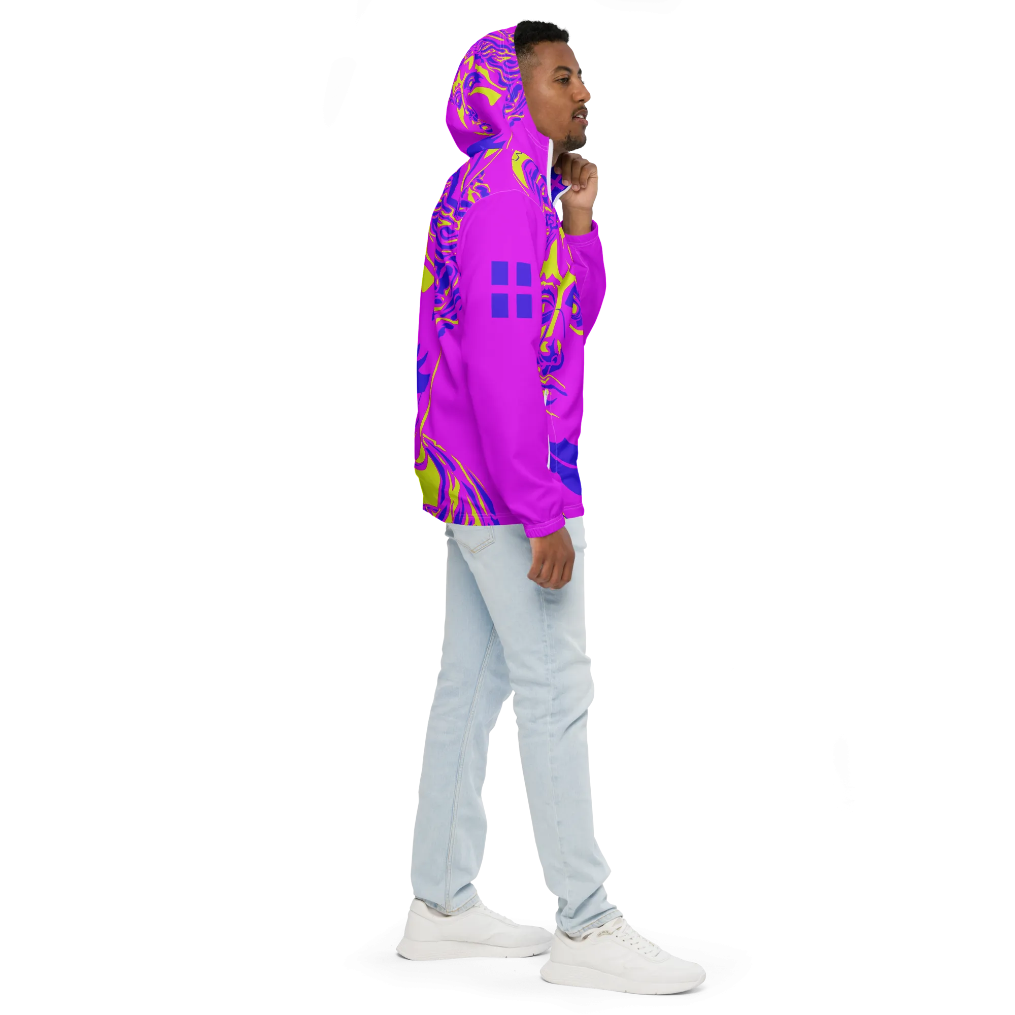 VOSRIO Select Rose Colour Mens windbreaker