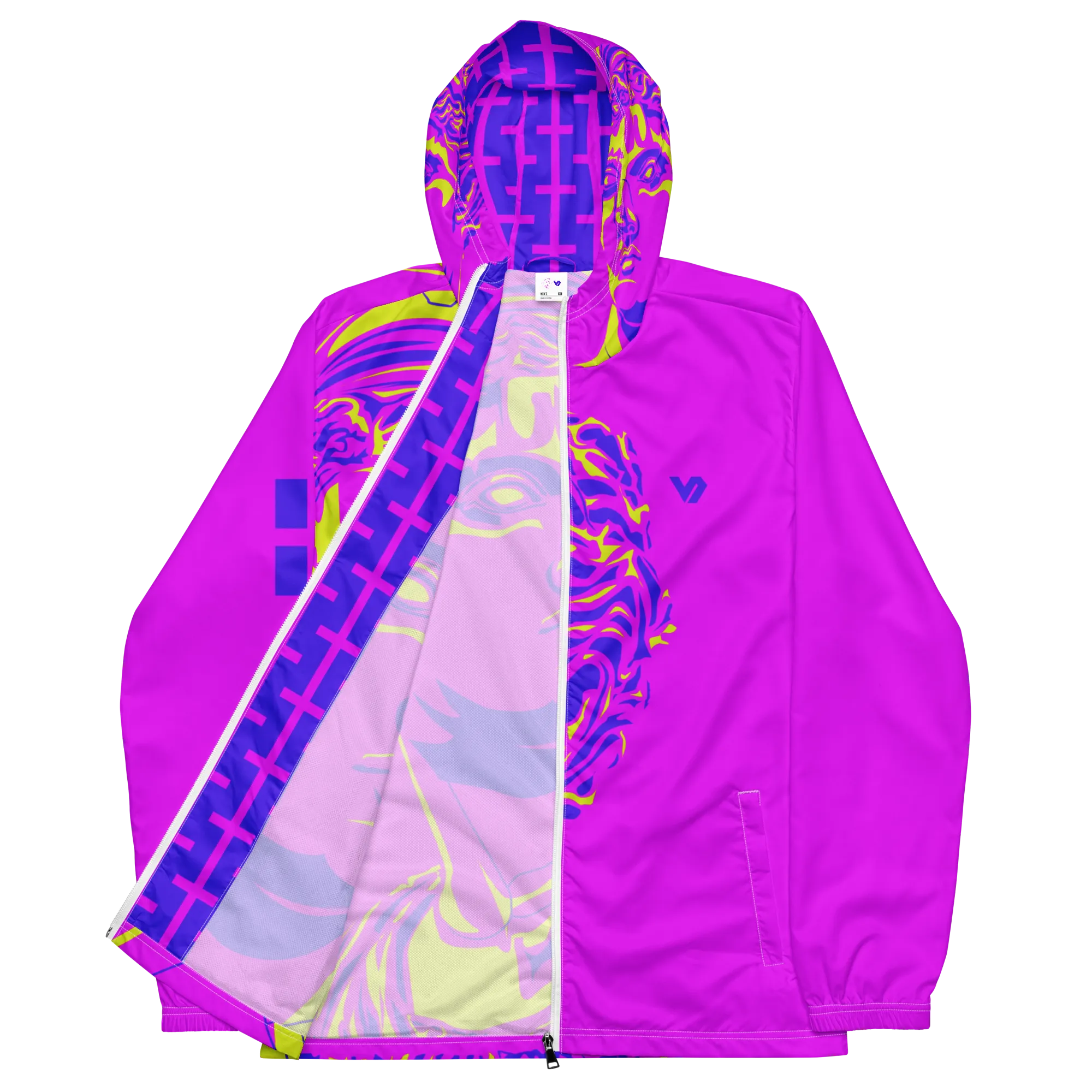 VOSRIO Select Rose Colour Mens windbreaker