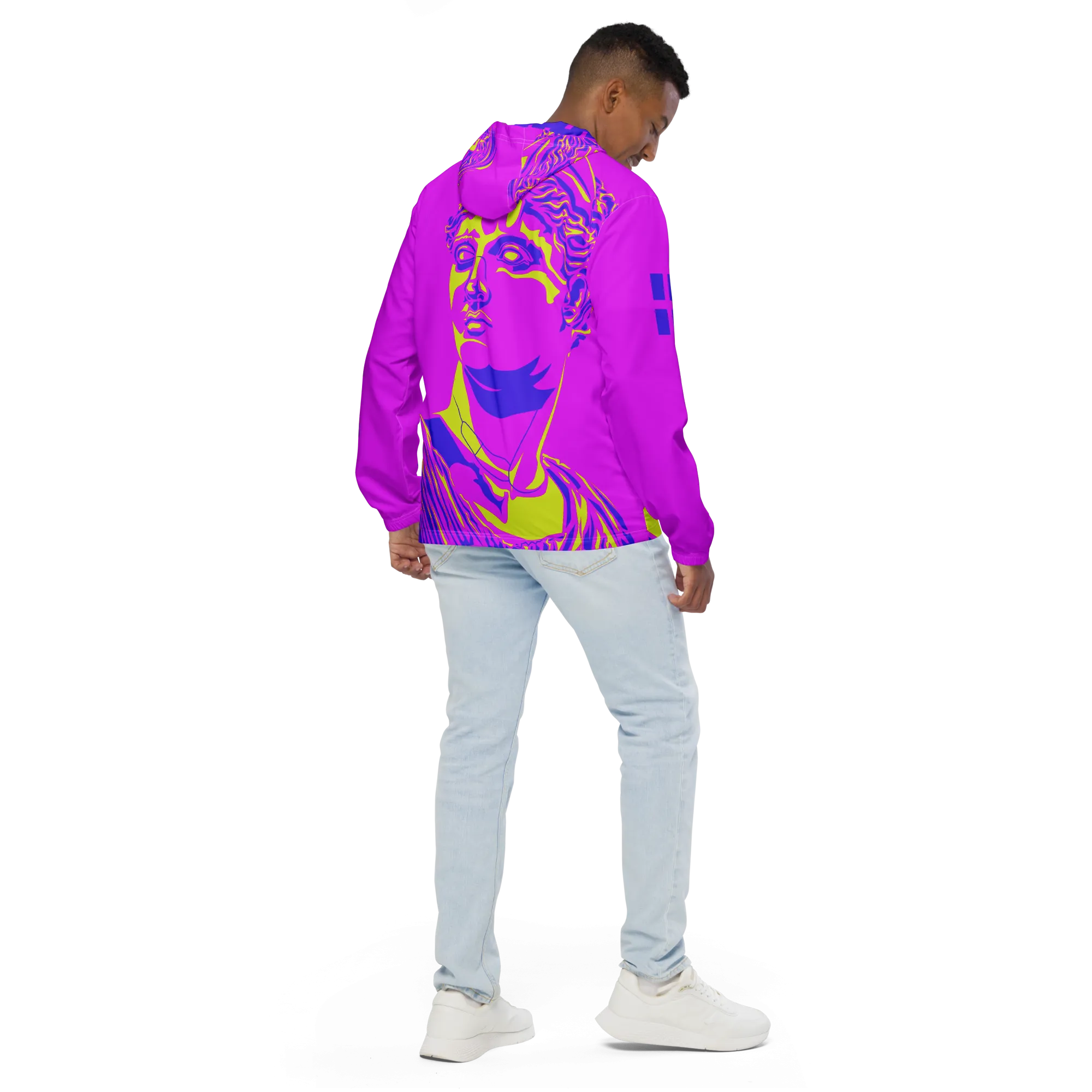VOSRIO Select Rose Colour Mens windbreaker