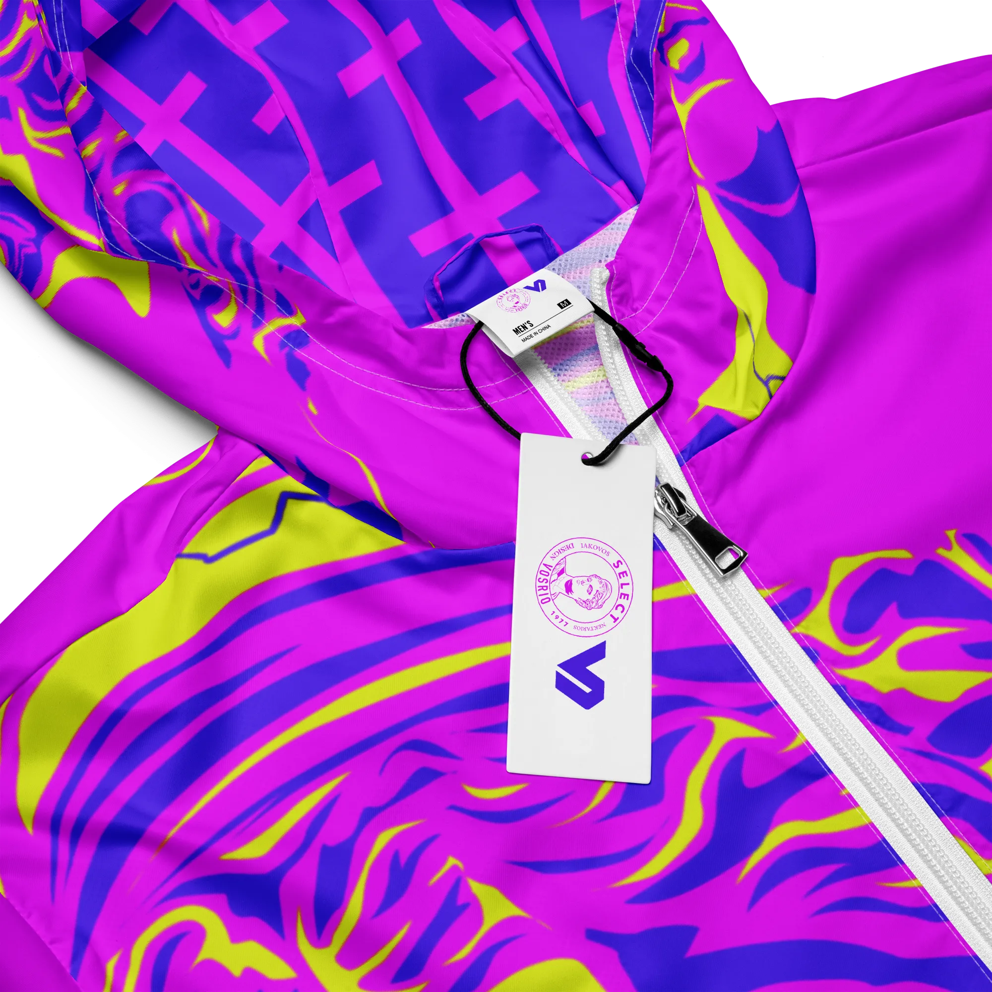 VOSRIO Select Rose Colour Mens windbreaker